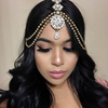 Farrah Silver Wedding Bridal Goddess Bohemian Hair Jewelry