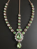Lime Green Gem Goddess Hair Jewelry