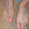 Silver Bohemiam Barefoot sandals