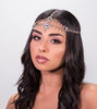Rose Gold Sasha Wedding Hair Jewelry Goddess head piece Grecian Bride Bridal Boho Head Piece