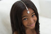 Child Tikka Maang forehead jewelry diamond crystal head chain boho grecian hair accessory