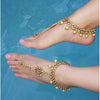 Gold Jeweled Kundan Barefoot Sandals Wedding Bride Bohemian Gypsy