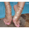 Tala GOLD SILVER Coin Barefoot Sandals