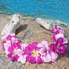 Lilac Lavender Hawaiian Plumeria Flower Crown