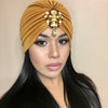 GOLD Jeweled Turban Great Gatsby Bohemian Boho Turbanista