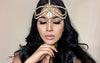 Tasha Gold Glass Stone Matha Patti Wedding Bridal Goddess Bohemian Hair Jewelry