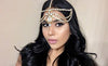 Tasha Gold Glass Stone Matha Patti Wedding Bridal Goddess Bohemian Hair Jewelry