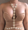 Gold Rhinestone Crystal Diamond Body Chain Body Jewelry