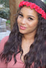 Raspberry Pink Rose Flower Crown Dark Pink Floral Halo