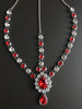 Red Ruby Gem Goddess Hair Jewelry