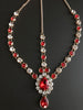 Red Ruby Gem Goddess Hair Jewelry