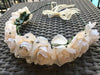 Ivory Rhinestone Flower Crown Floral Halo Boho