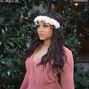 Ivory Rhinestone Flower Crown Floral Halo Boho