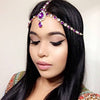Purple Goddess Hair Jewelry Head Chain