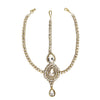 Svana Gold Clear Glass Diamond Pearl Matha Patti