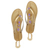 Purple Jeweled Gold Foot Sandal Wedding Beach Jewelry