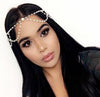 Goddess Pearl White Gold Draped Hair Accessory Head Chain Hair Jewelry Bride Wedding Bridesmaids