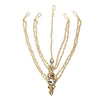 Zara Goddess Rhinestone Pearl Matha Patti Hair Jewelry