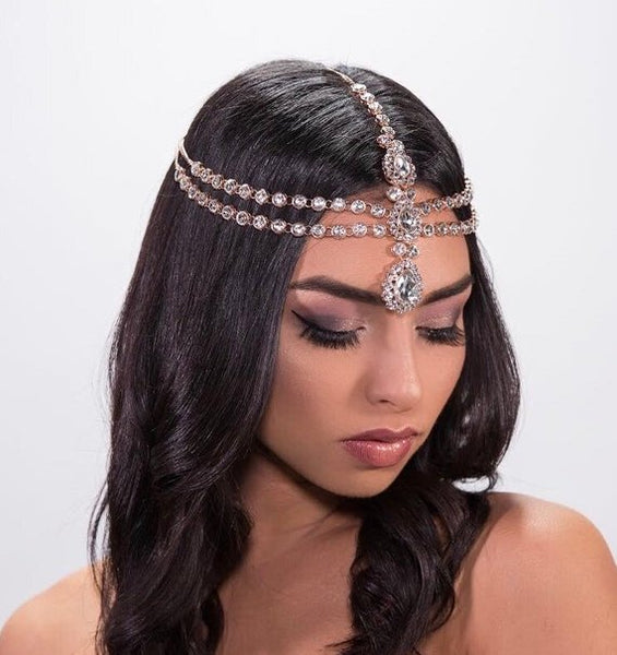 Cleopatra Rose Gold Hair Jewelry