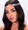 White Pearl Bud Wedding Headband Hair Vine