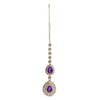 Candy Purple Tikka Maang Forehead Jewelry