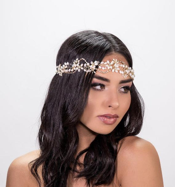 Blossom Pearl Hair Vine Headband