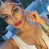 Silver Gold RhinestoneHead Chain Hair Jewelry Prom Wedding Gem Tikka Bridal