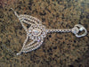 Silver Diamante Hand Jewelry Hand Panja Hand Chain Bollywood Bohemian Grecian