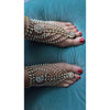 Polynesian Pearl Rhinestone Barefoot Sandals Wedding