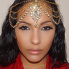 Persephone Gold Diamante Matha Patti Wedding Bridal Goddess Bohemian Boho Grecian Head Chain