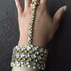 Khari Gold Diamante Hand Jewelry Hand Panja Hand Chain Bollywood Bohemian Grecian Jewelry