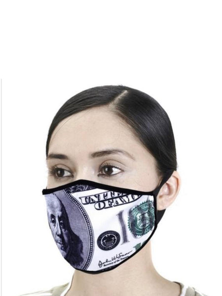 100 dollar bill money cash mask