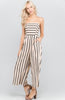 Creme Black Striped Jumpsuit