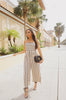 Creme Black Striped Jumpsuit