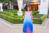 Pool Goddess Blue Ombré Maxi