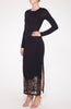 Paris Nights Black Lace Maxi