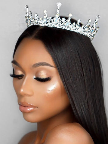 Genevieve Silver Gem Crown