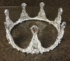 Moon Goddess Silver Rhinestone Crown