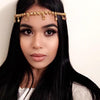 Venus Gold Goddess Drop Jeweled Head Chain Head Piece Hair Jewelry Grecian Bollywood Wedding