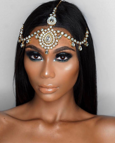 Valentina Gold Silver Goddess Prom Wedding Hair Jewelry